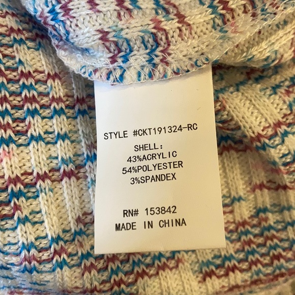 NWT Code Mode Space Dyed Rib Knit Sweater - Picture 7 of 7